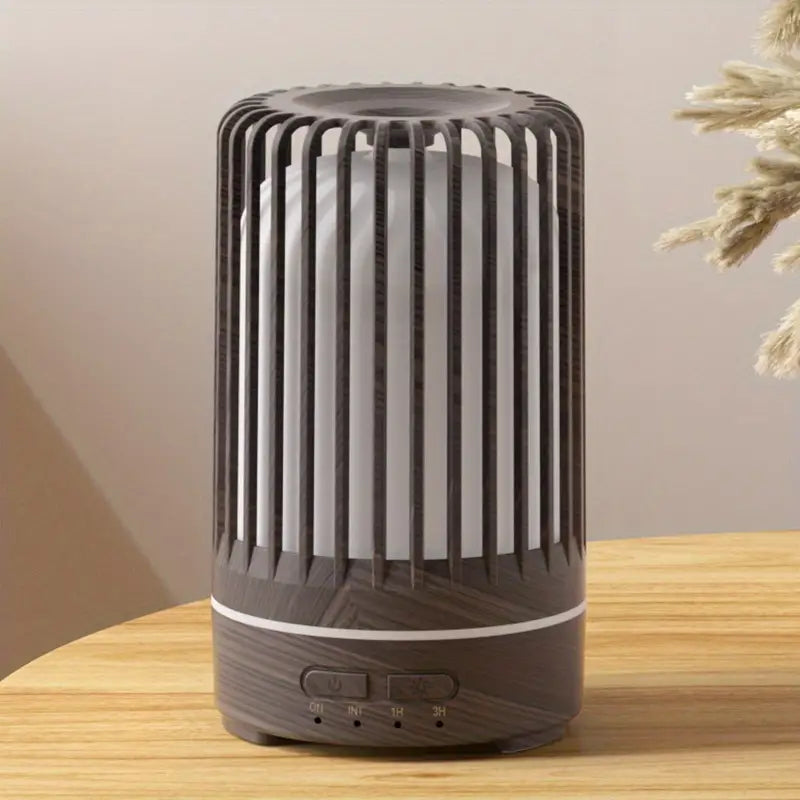 Ribbed Grey Wood Electronic Diffuser