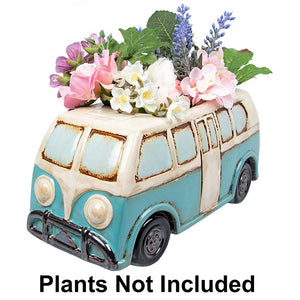 Teal Camper Van | Village Pottery Planter