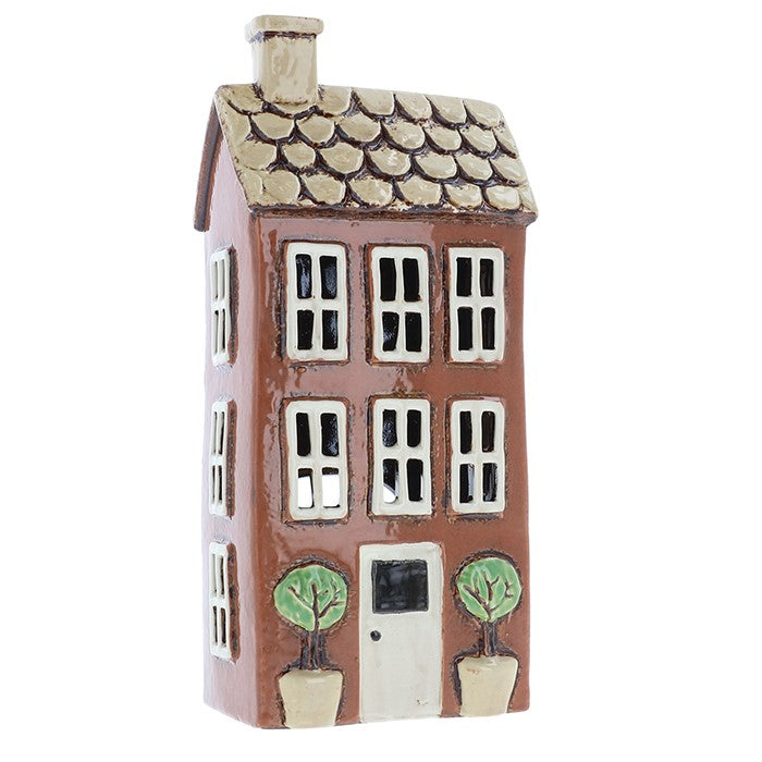 Tan Garden House | Village Pottery Tealight Holder