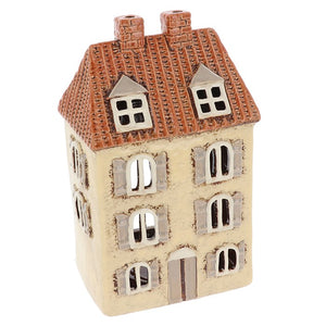 Beige Tiled Chateau | Village Pottery Tealight Holder