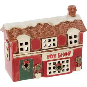 Christmas Red Toy Shop | Village Pottery Tealight Holder