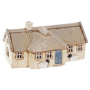 Beige Thatch Roof Farm House | Village Pottery Tealight Holder