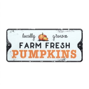 Farm Fresh Pumpkins | Metal Sign