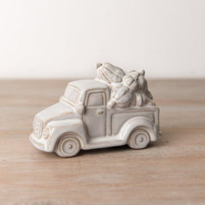 Farmhouse Pumpkin Truck Small | Reactive Glaze Ceramic Ornament