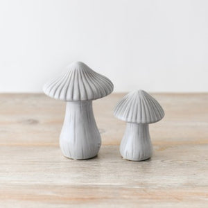 Ribbed Mushroom Large | Reactive Glaze Ceramic Ornament