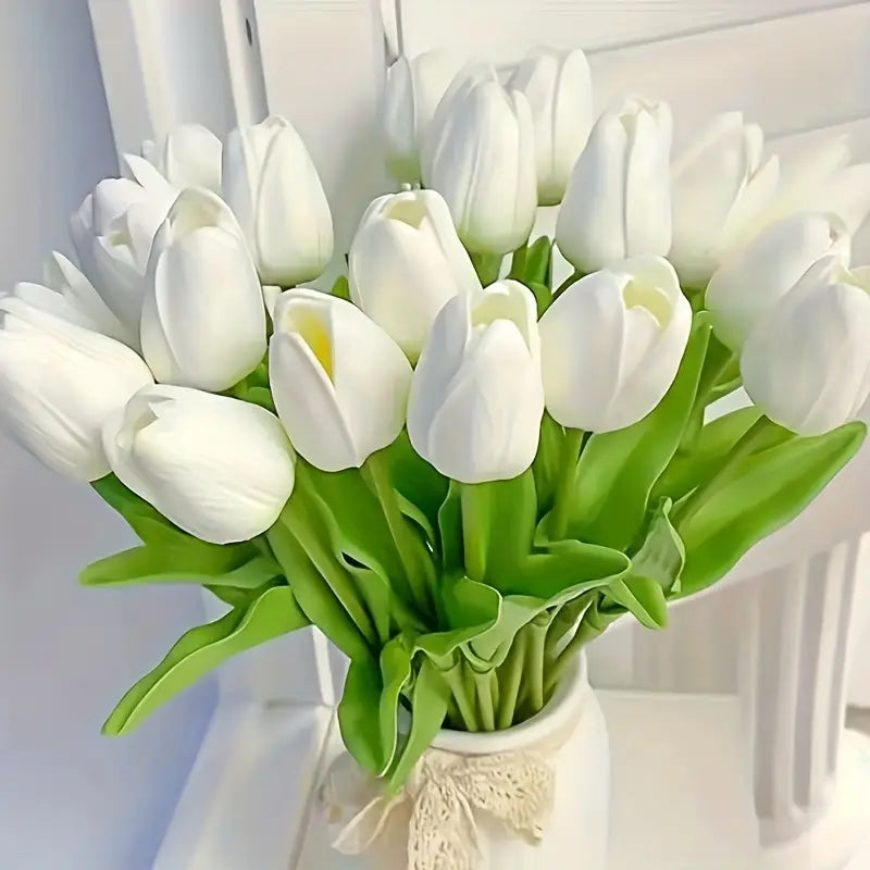 Artificial White Tulip Stems