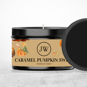 Caramel Pumpkin Swirl | Limited Edition Soy Tin Candle