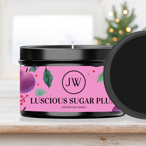 Luscious Sugar Plum | Limited Edition Soy Tin Candle