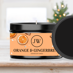 Orange & Gingerbread | Limited Edition Soy Tin Candle