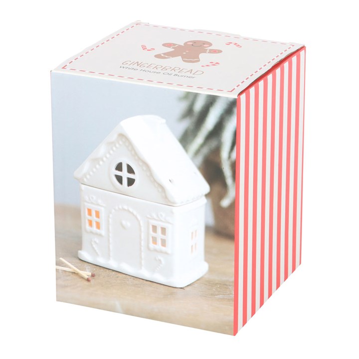 White Gingerbread House | Tealight Wax Burner