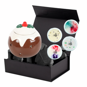 The Christmas Pudding Wax Burner & Wax Melts Gift Set