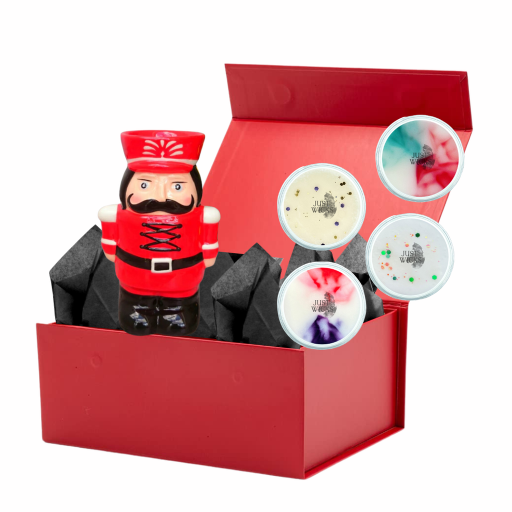 The Red Nutcracker Wax Burner & Wax Melts Gift Set