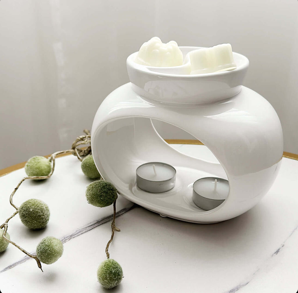 Austin bianco | Bruciatore per tealight Opulence