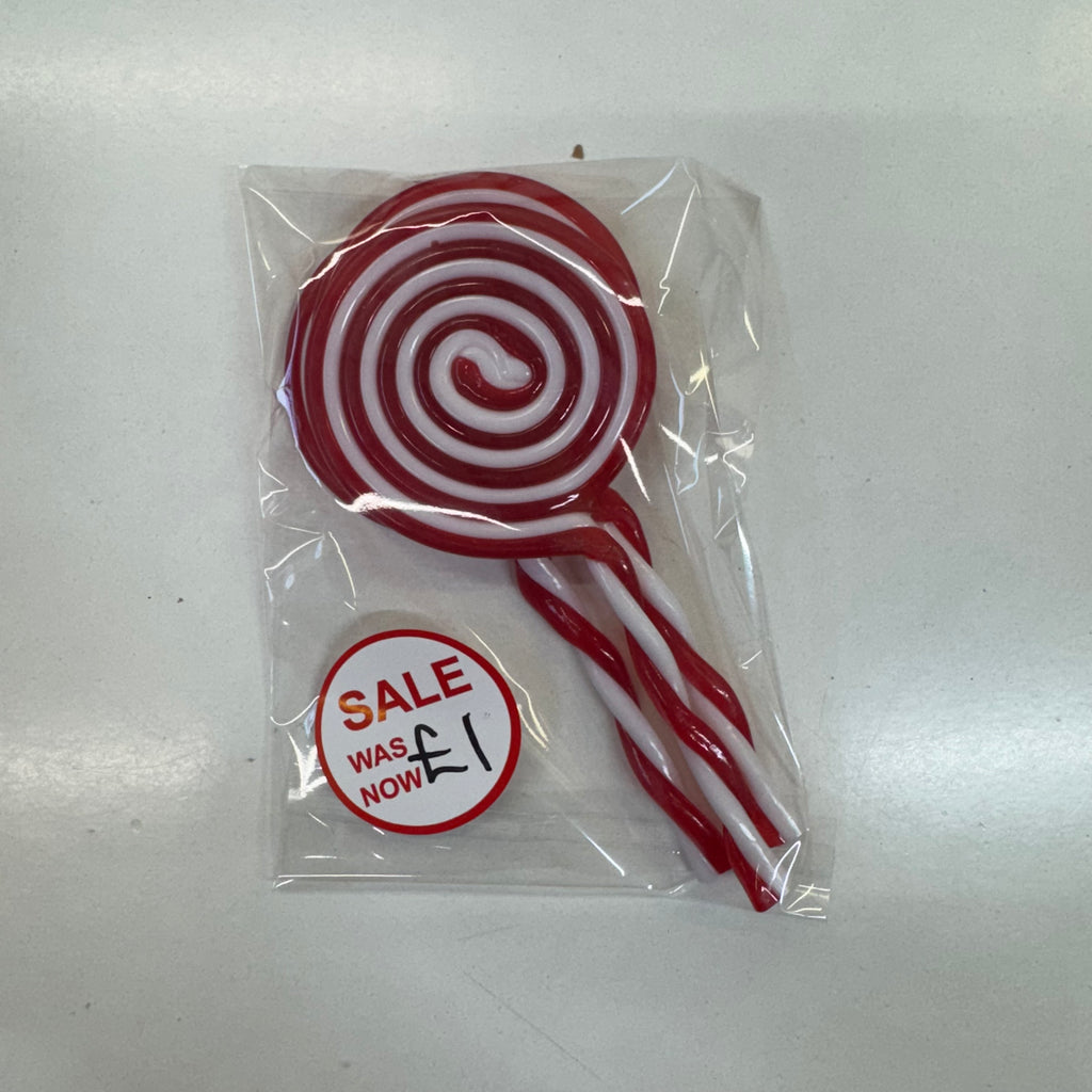 Candy Cane Lollipop Large Tree Decs x3