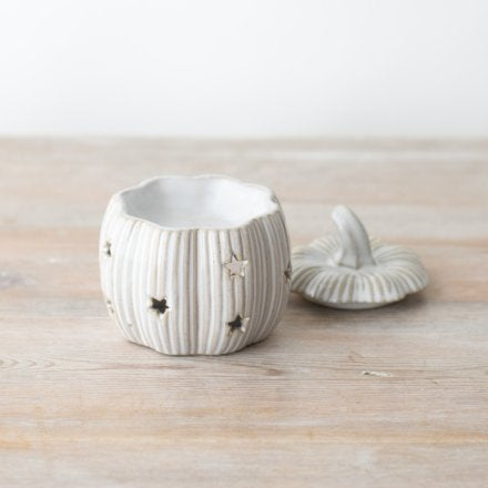 Ribbed Pumpkin | Reactive Glaze Ceramic Wax Burner