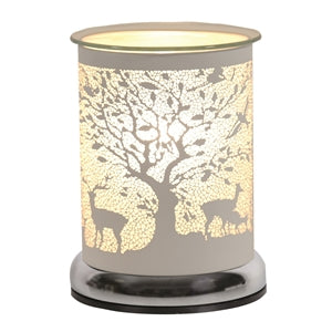 White Shimmer Stag | Electric Touch Sensitive Wax Burner