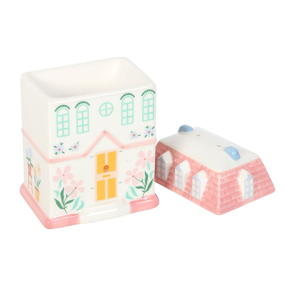 Pastel Town House | Tealight Wax Burner