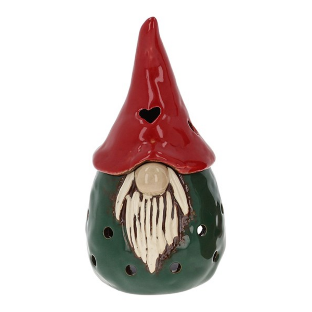 Christmas Green Gonk | Village Pottery Tealight Wax Burner