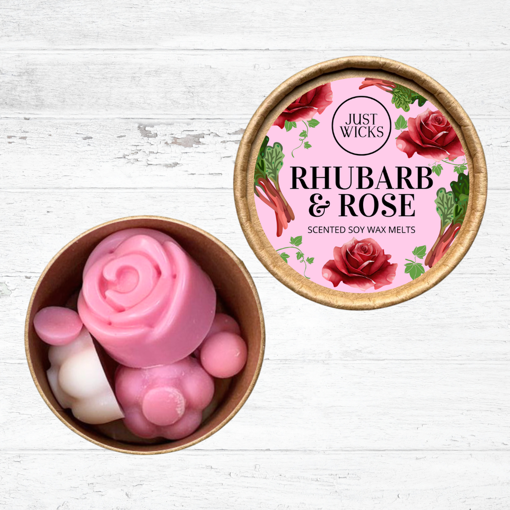 Rhubarb & Rose | Limited Edition Shaped Wax Melt Pots