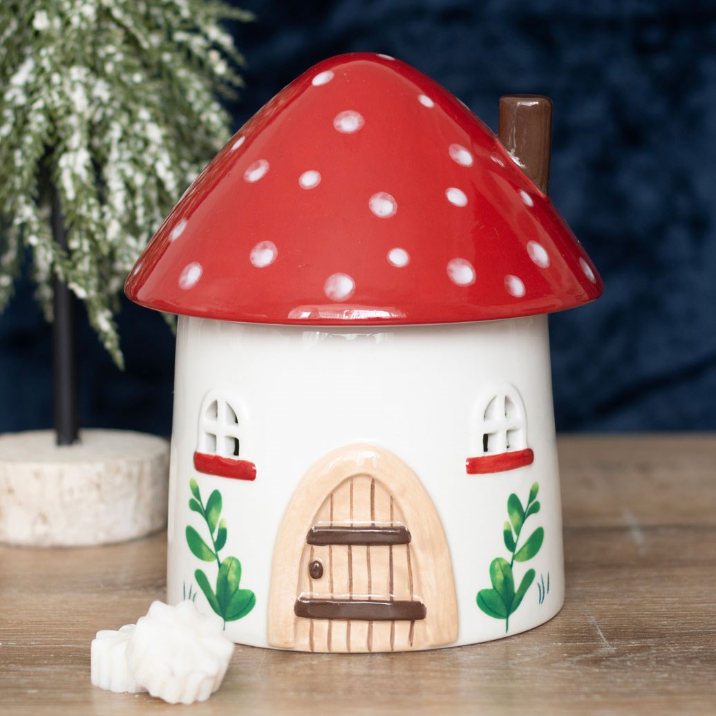 Toadstool House | Tealight Wax Burner