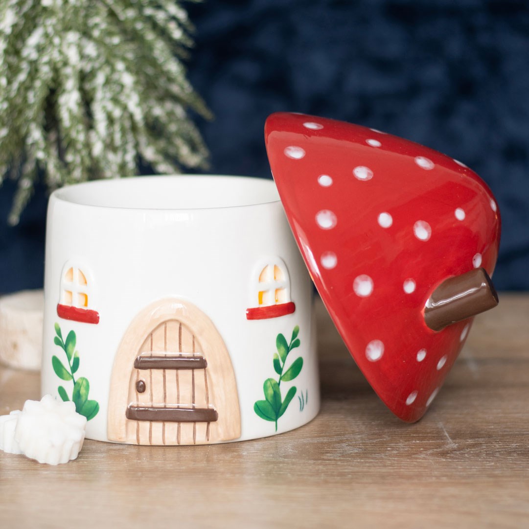 Toadstool House | Tealight Wax Burner