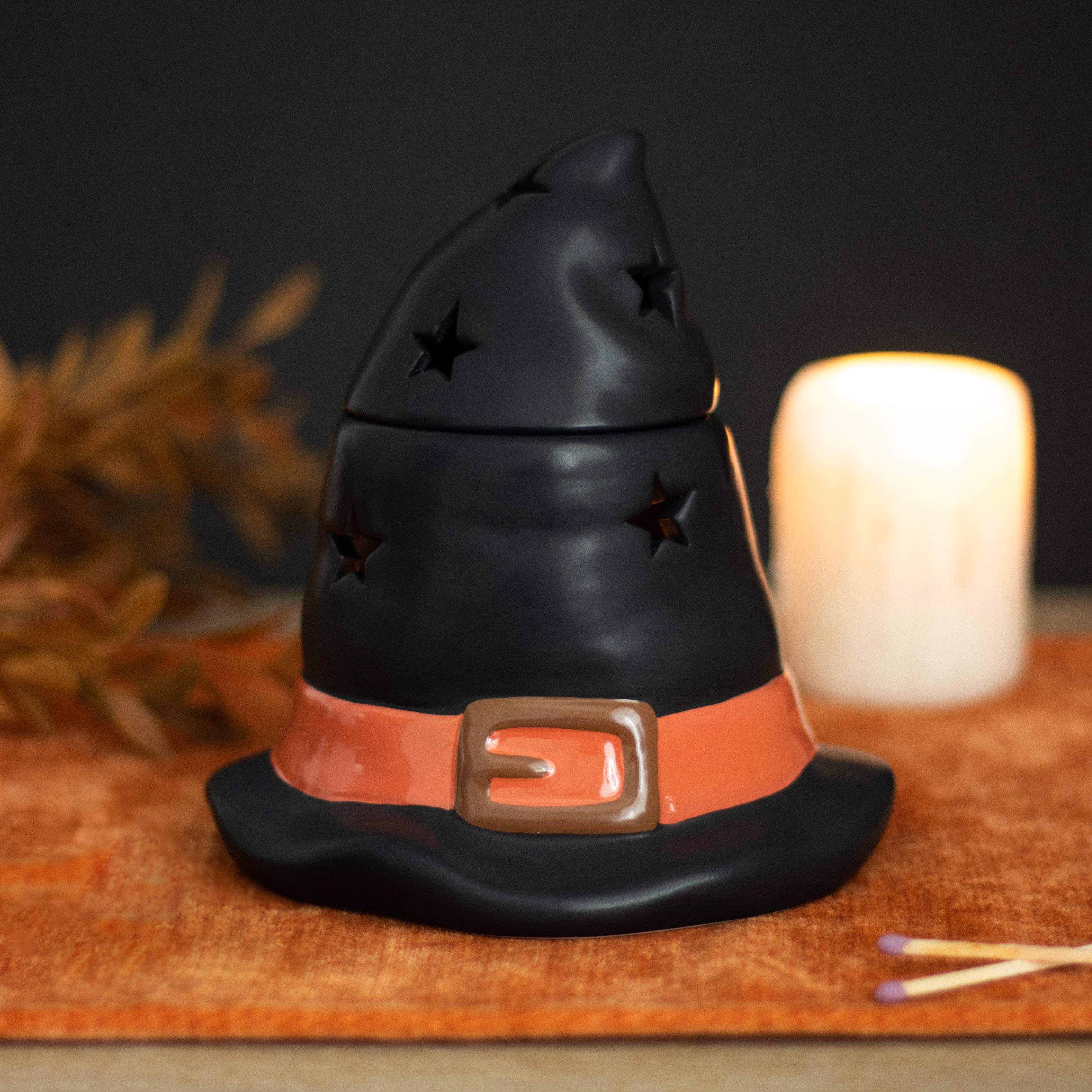 Black Witches Hat | Tealight Wax Burner