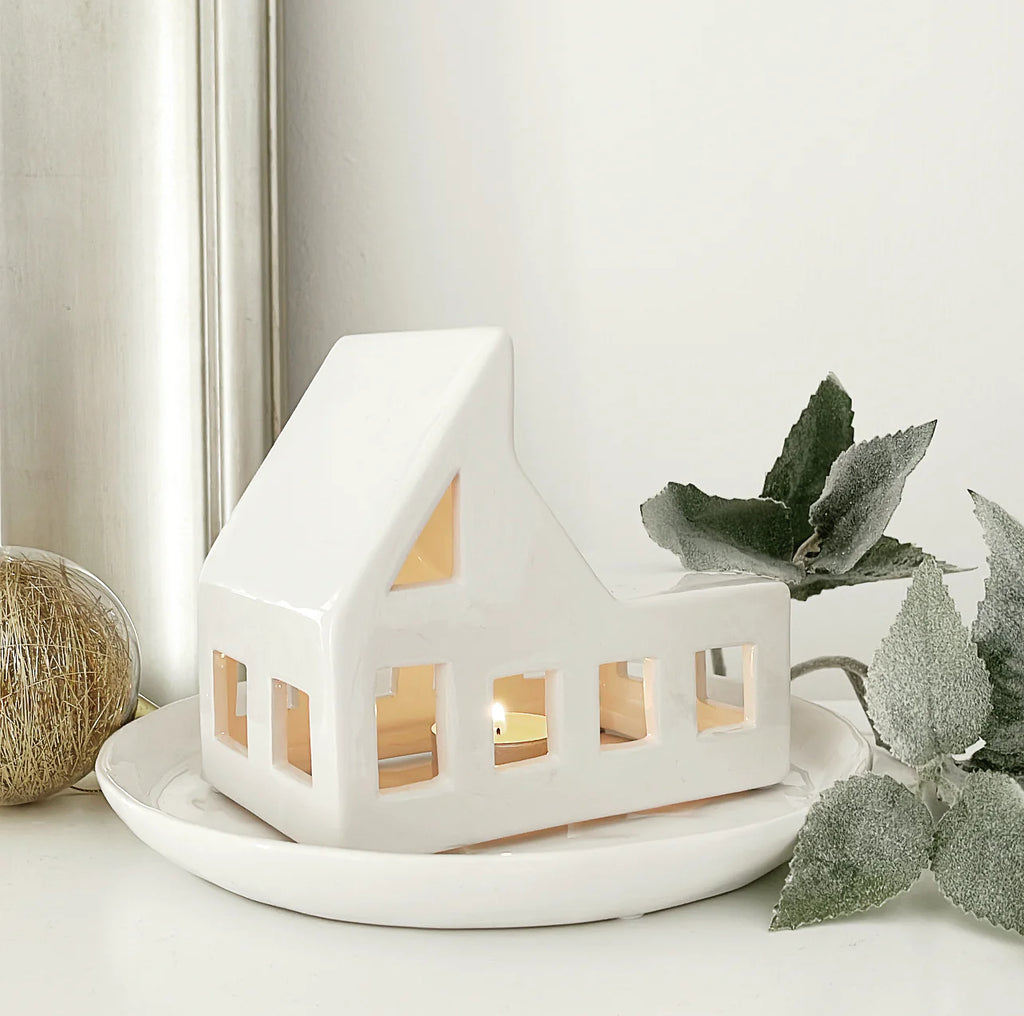 Winter Wonderland House White | Opulence Tealight Holder