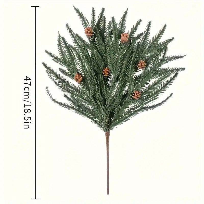 Norfolk Pine & Pinecone Artificial Foliage Stem