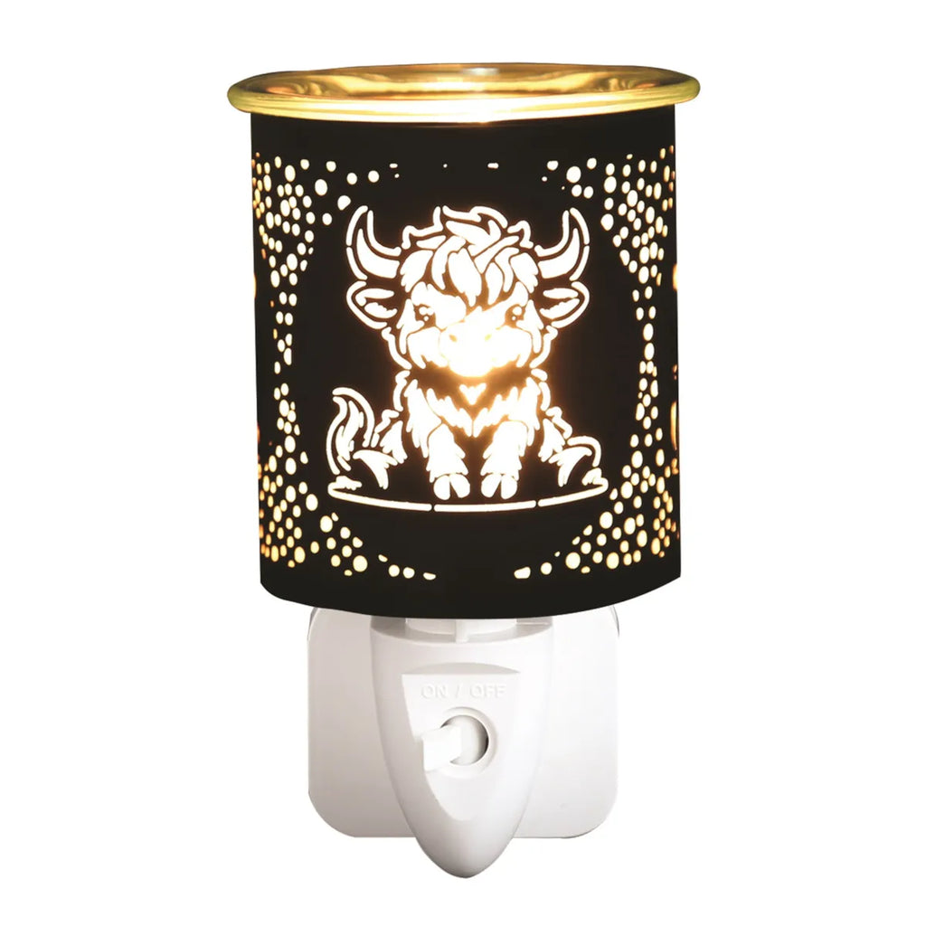 Silhouette Highland Cow Black | Mini Plug In Burner