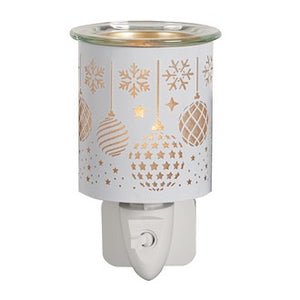 Silhouette Bauble White | Mini Plug In Burner